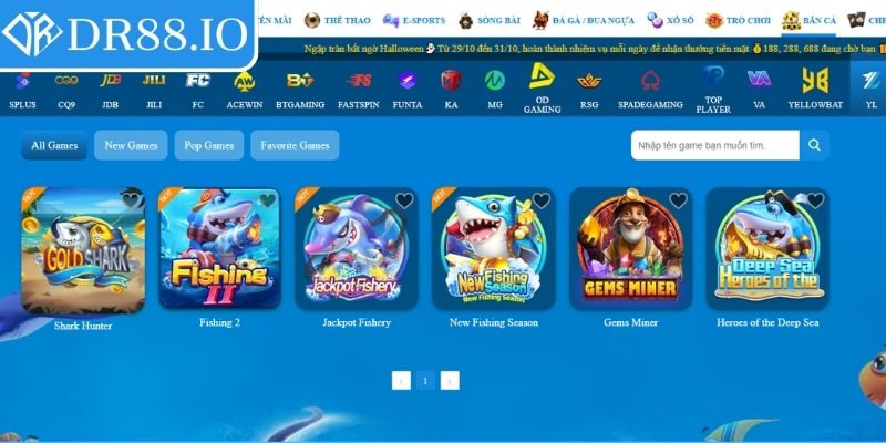 Bắn Cá YGR DR88 – Khám Phá Sảnh Game Giải Trí Đỉnh Cao 2 Các trò chơi nổi bật trong Bắn cá YGR