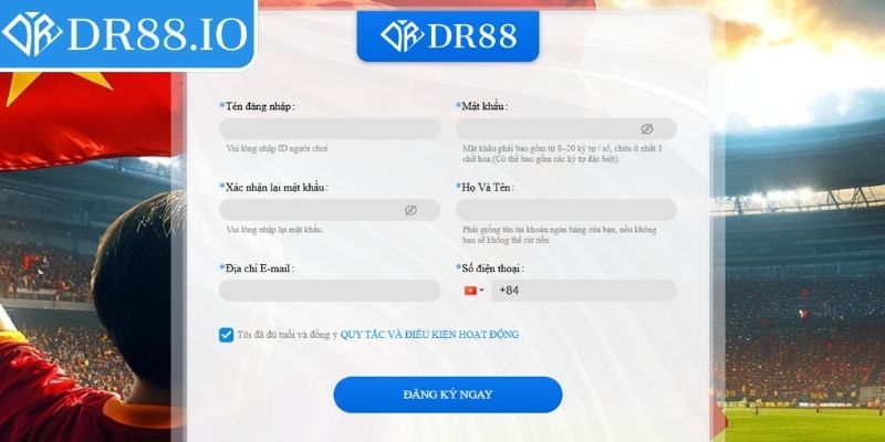 Đăng Ký DR88 – Bước Khởi Đầu Trải Nghiệm Giải Trí Toàn Diện 2 Đăng ký DR88 qua website